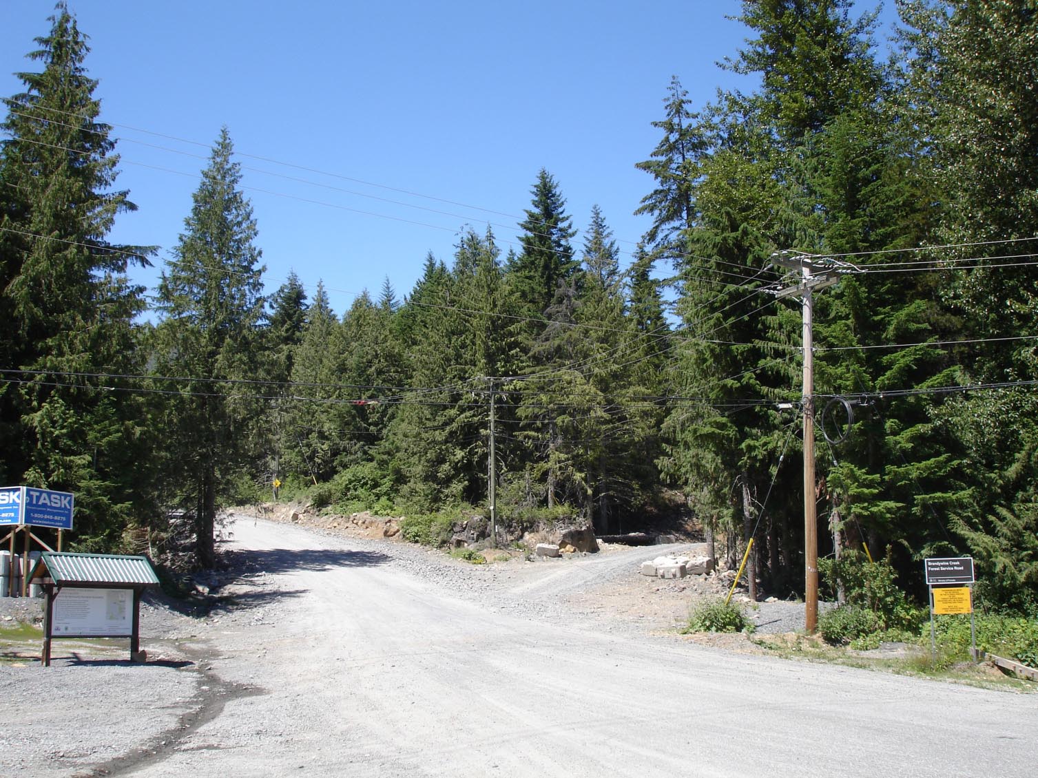 Brandywine Meadows, Strassenabzweigung