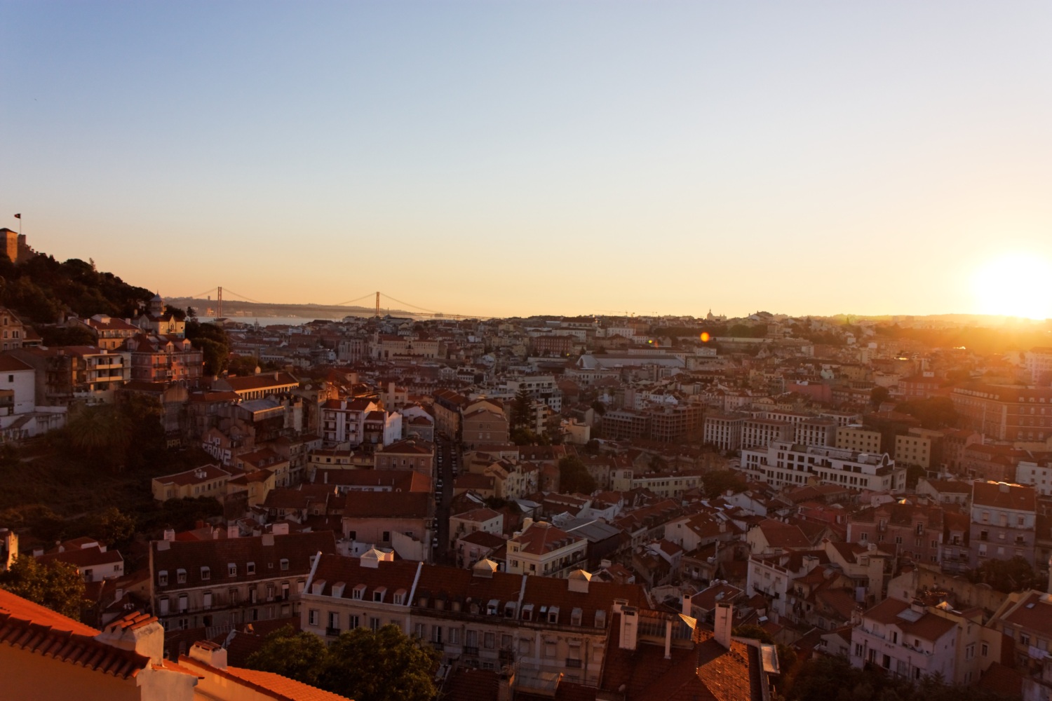 Blick vom Miradouro da Graca, Lissabon