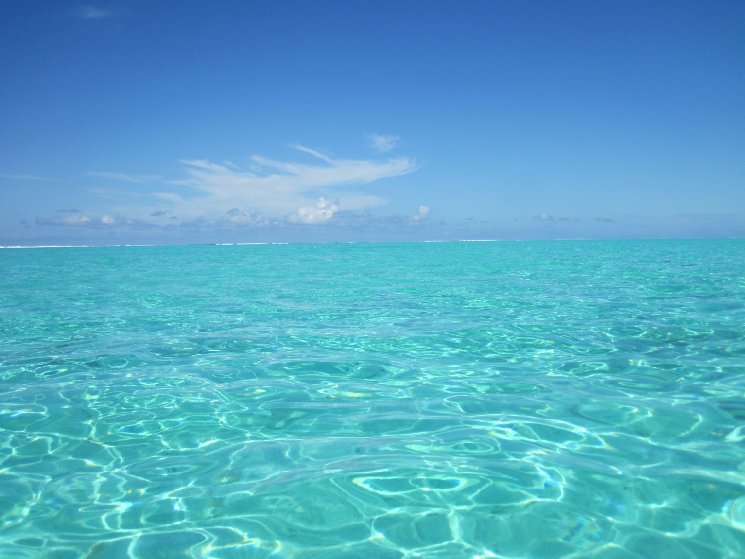Lagune im Süden von Raiatea, Französisch Polynesien