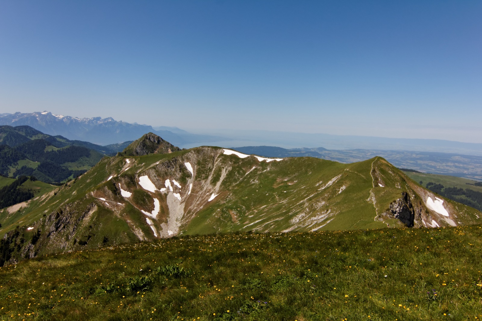 Ausblick vom Moleson Richtung Genfersee