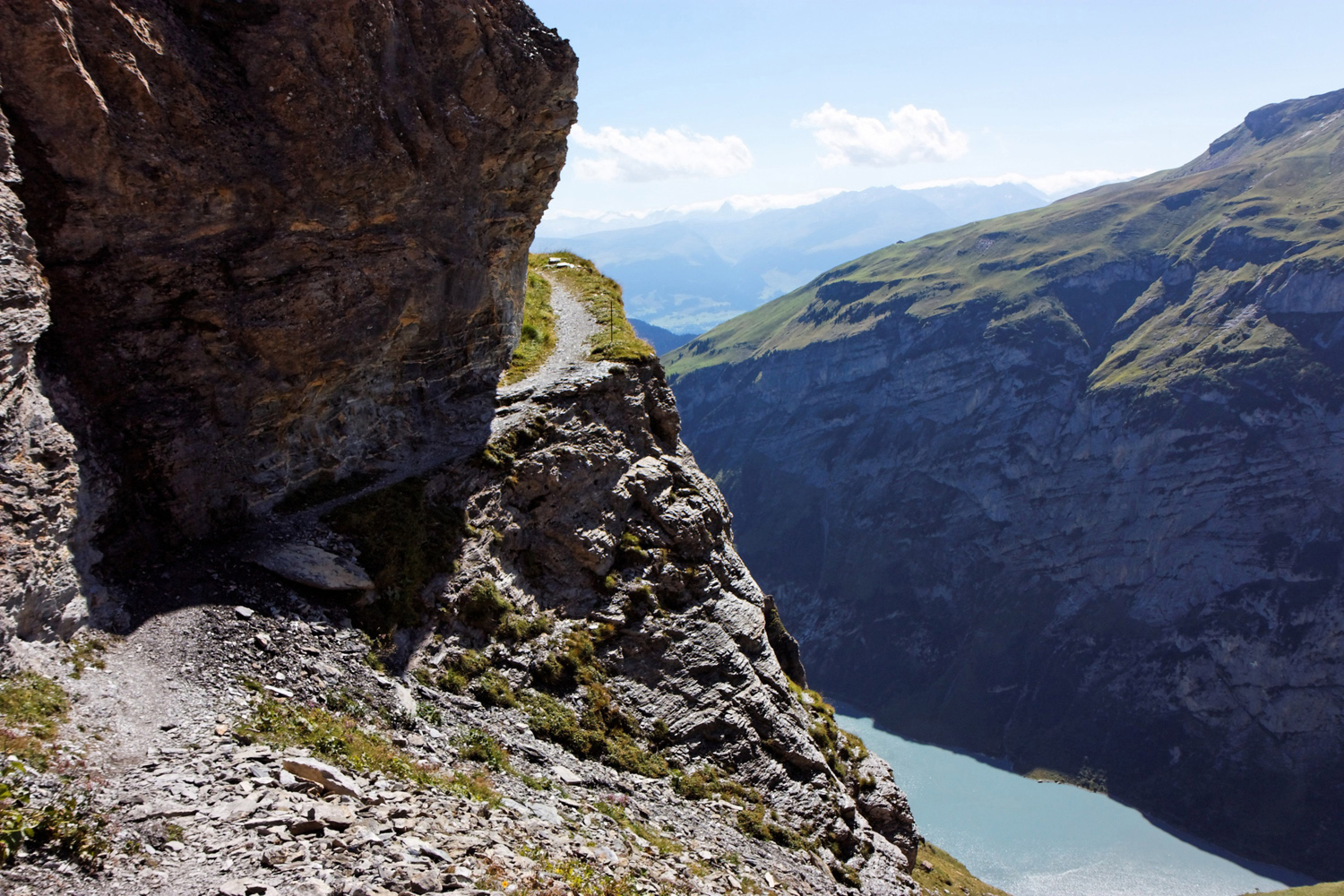 Panixerpass Wanderweg, oberhalb Lag da Pigniu
