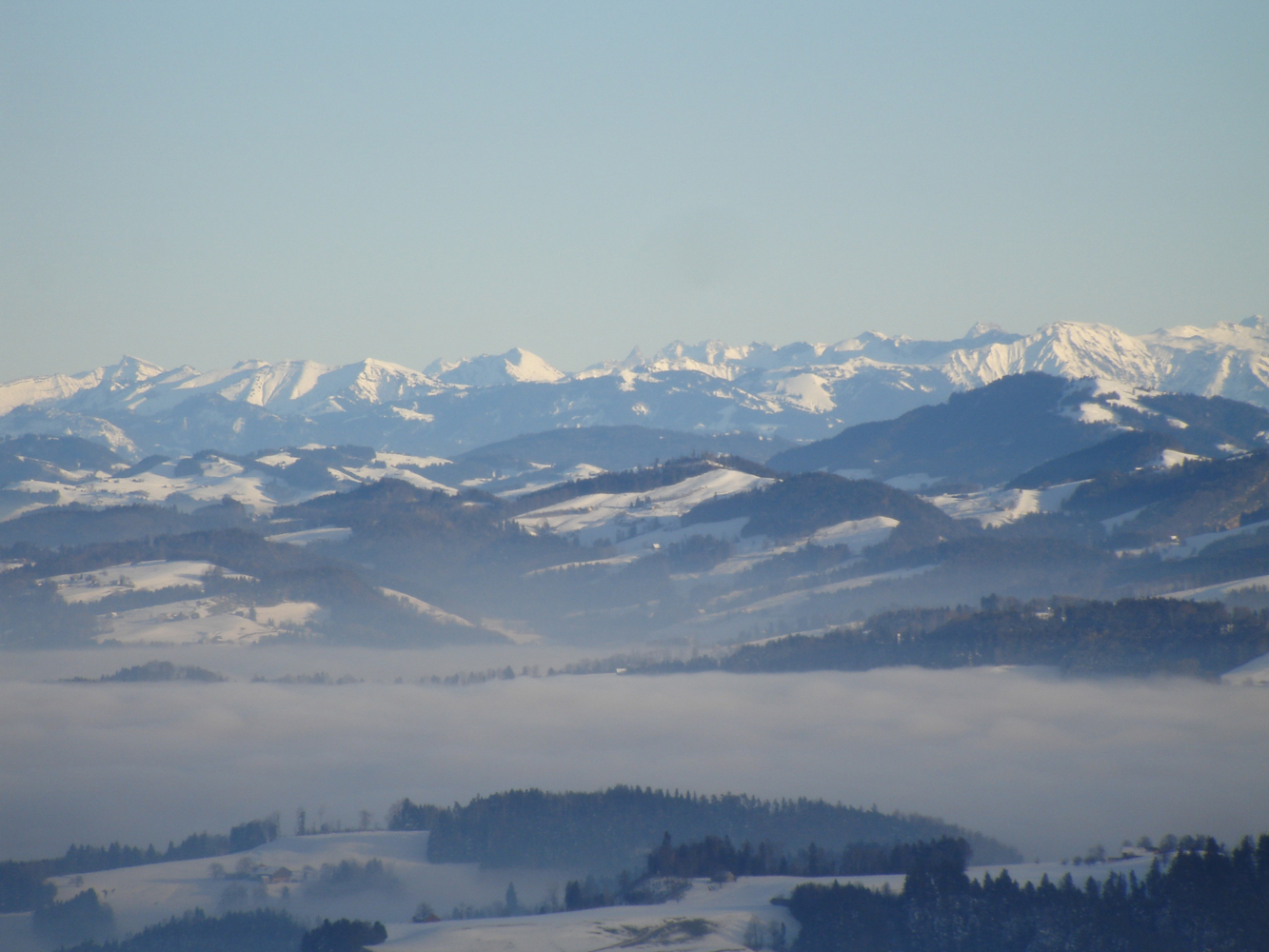Ausblick vom Hörnli, Zürcher Oberland